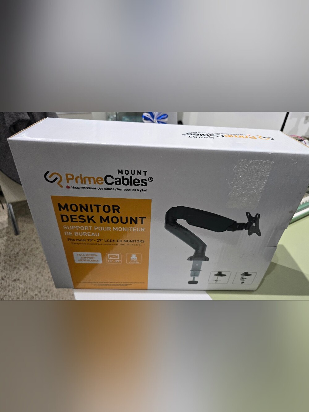 Black Monitor Desk Mount